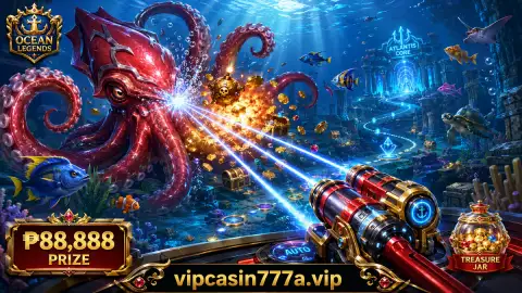 Schools of reef fish crossing layered coral and open water in the VIP777 fishing scene