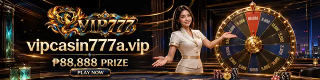 VIP777 live casino room banner with poised table imagery in a dark premium setting
