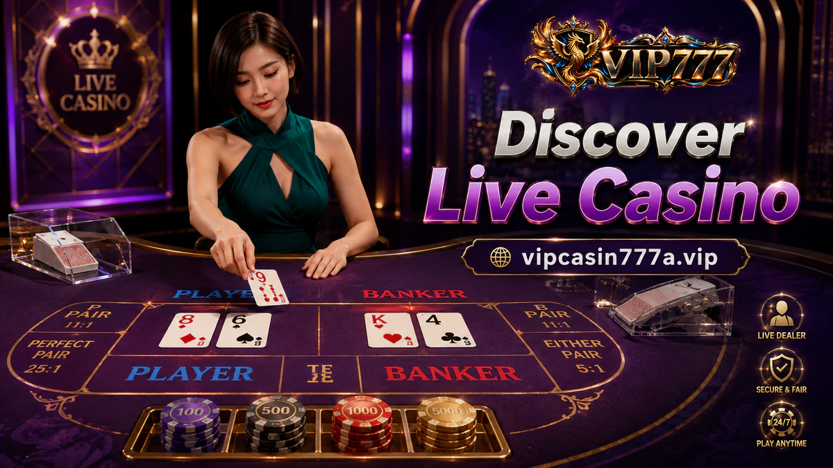 vip777 online casino wide live-table scene with sapphire felt, gold rails, and quiet phoenix lighting