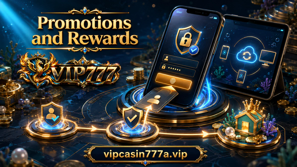 VIP777 promotion presentation in gold, sapphire, and midnight styling
